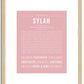 Sylah | Name Art Print