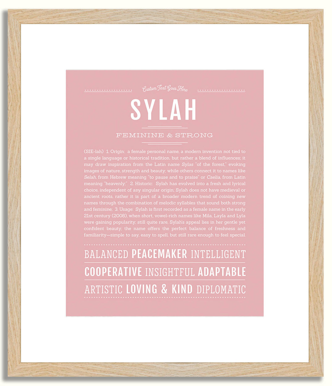 Sylah | Name Art Print
