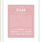 Sylah | Name Art Print