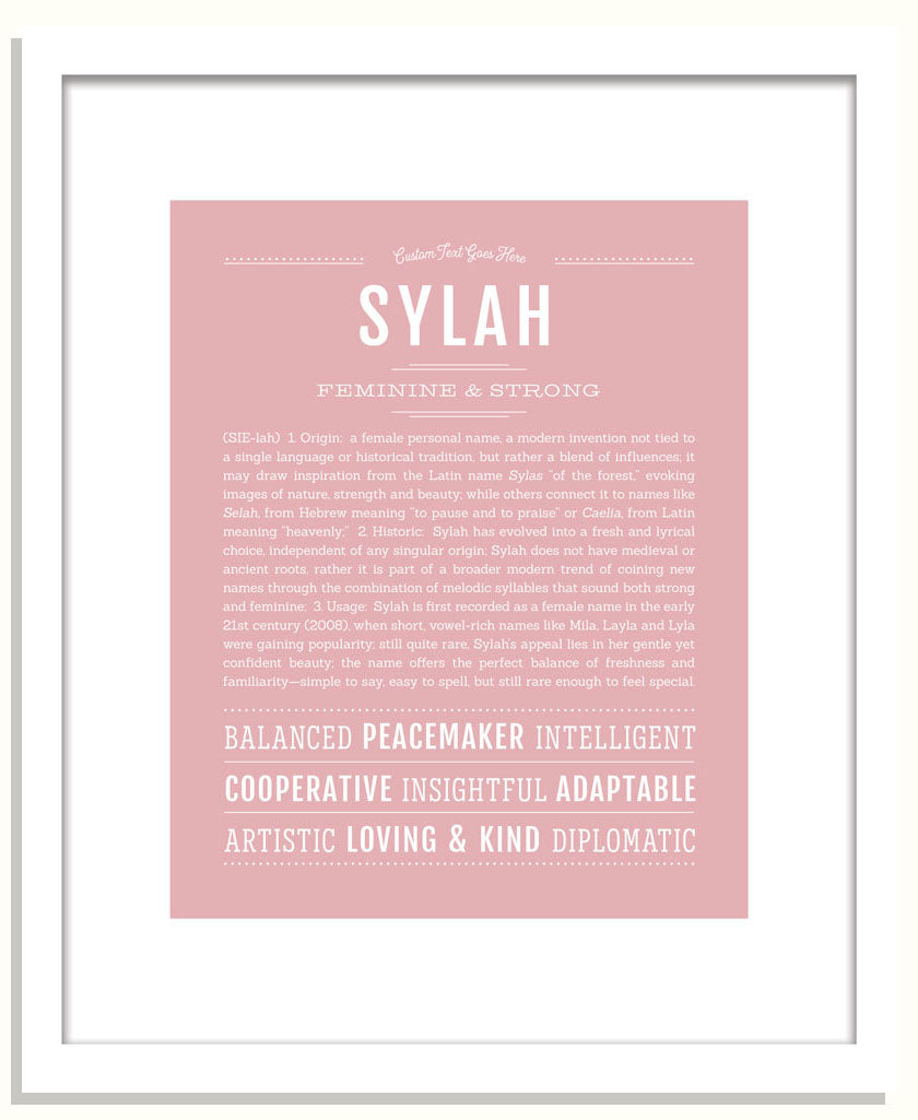 Sylah | Name Art Print