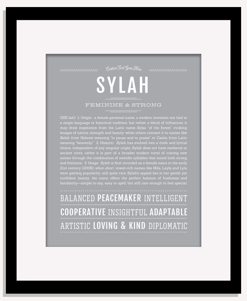 Sylah | Name Art Print