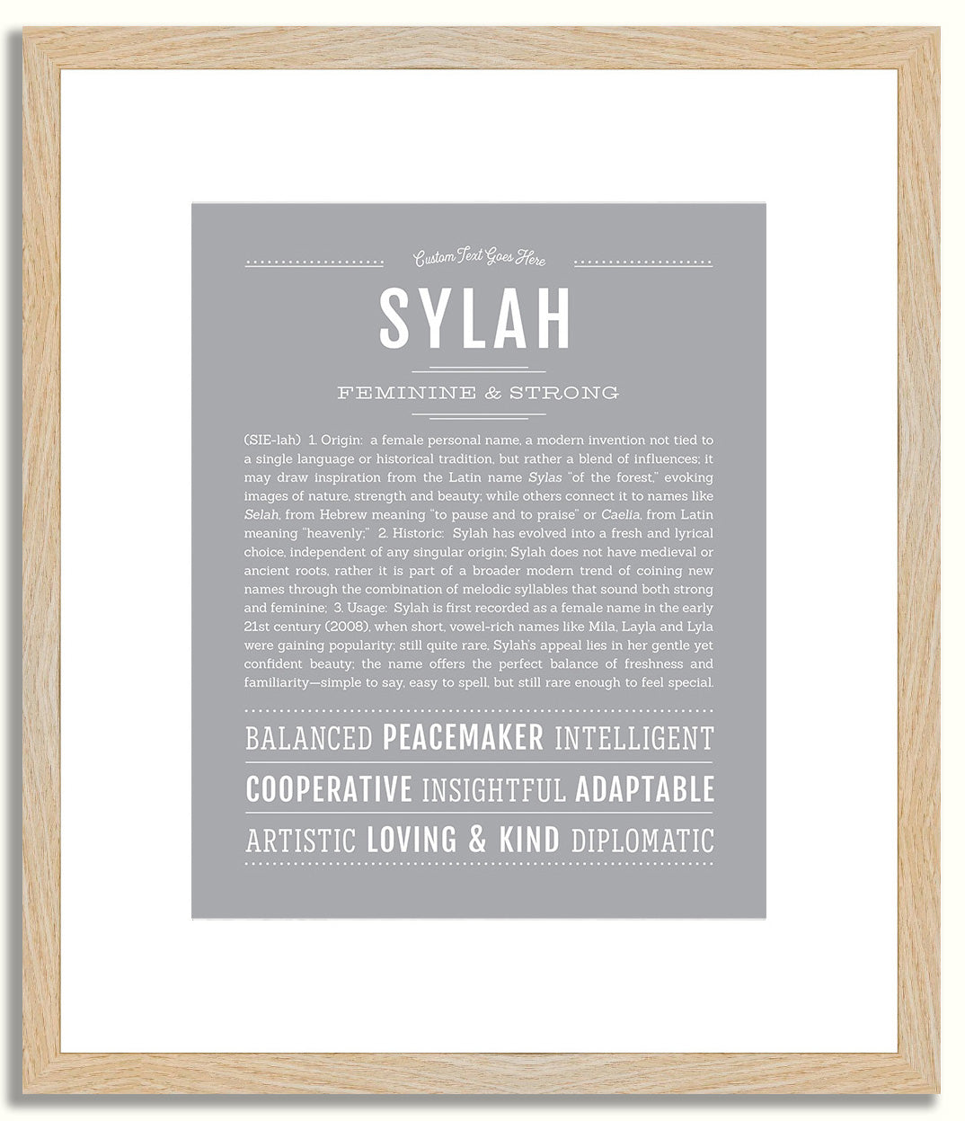 Sylah | Name Art Print
