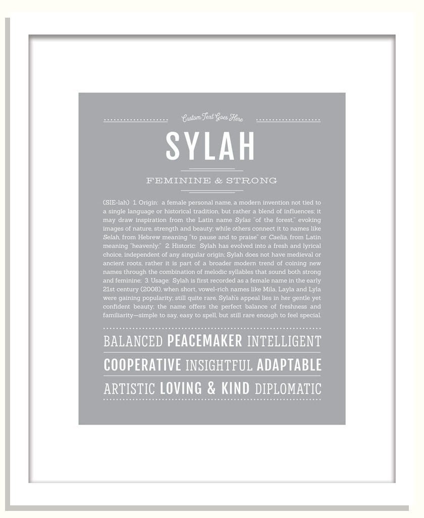 Sylah | Name Art Print