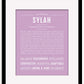 Sylah | Name Art Print