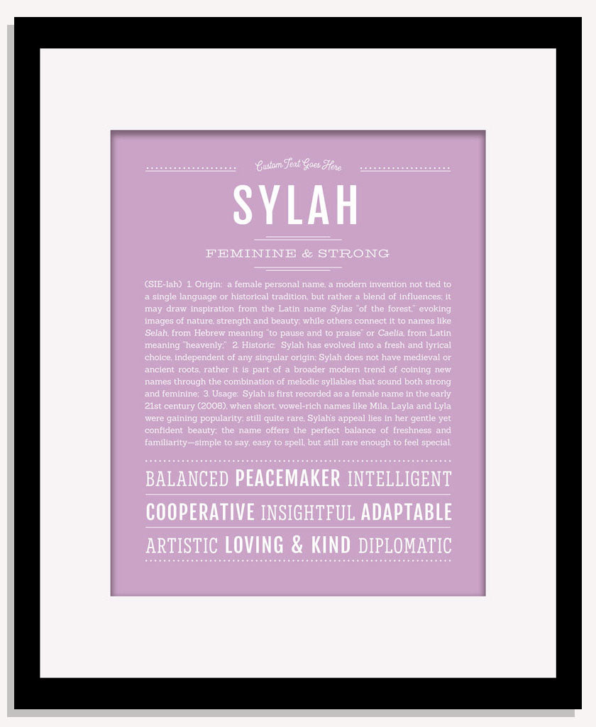 Sylah | Name Art Print