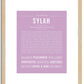 Sylah | Name Art Print