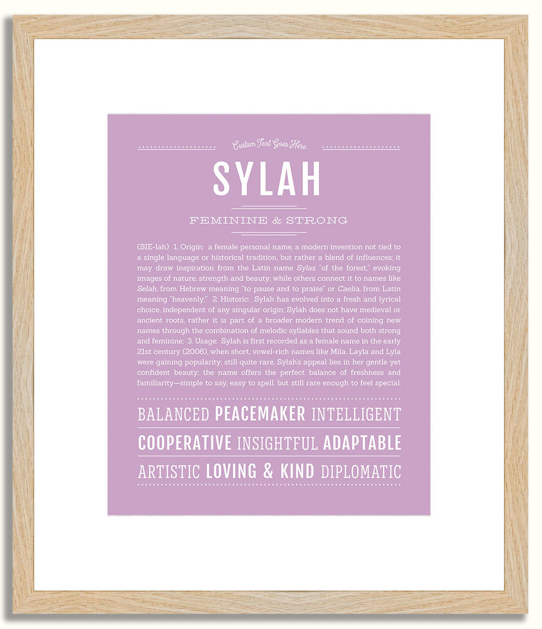 Sylah | Name Art Print