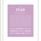 Sylah | Name Art Print