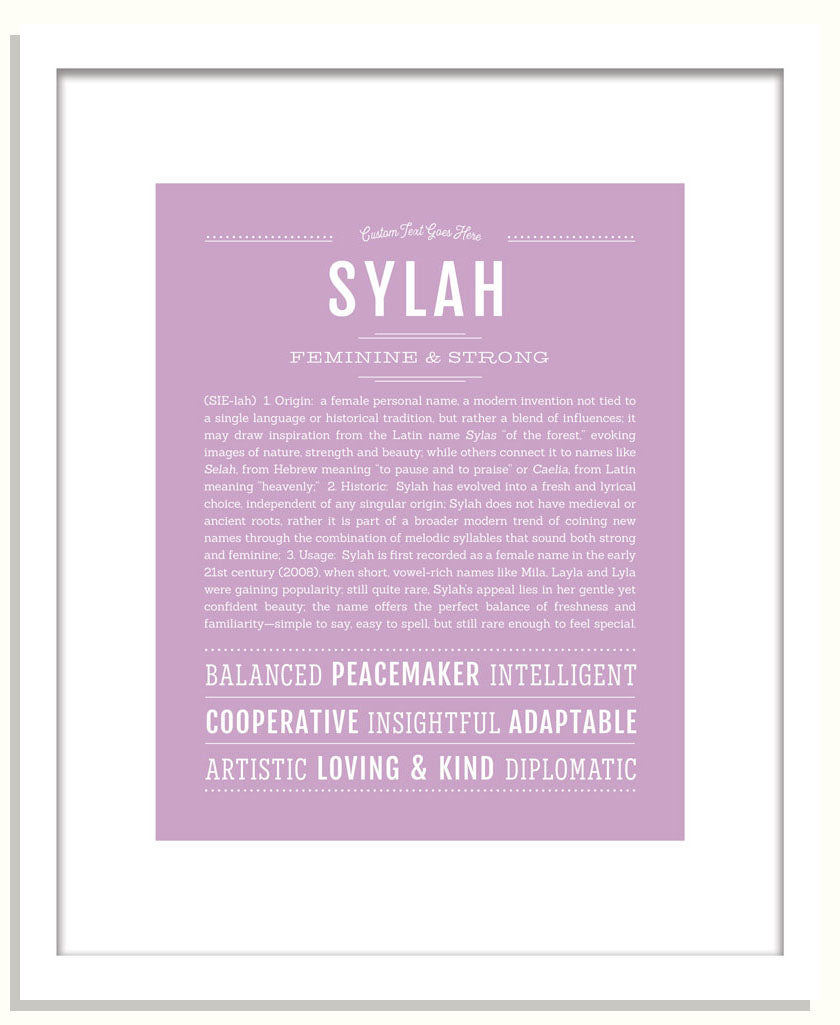 Sylah | Name Art Print