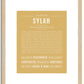 Sylah | Name Art Print