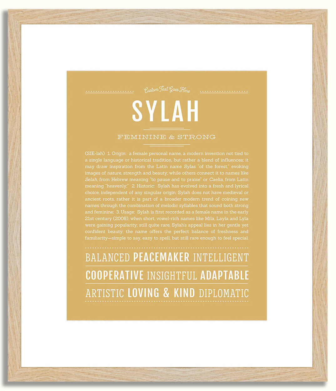 Sylah | Name Art Print