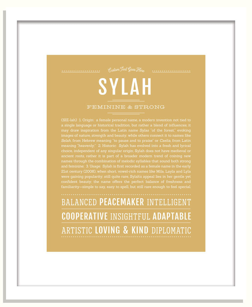 Sylah | Name Art Print