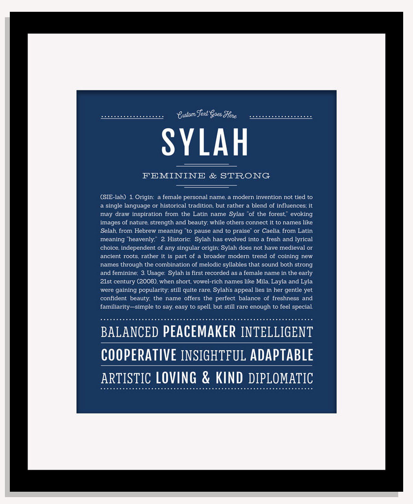 Sylah | Name Art Print