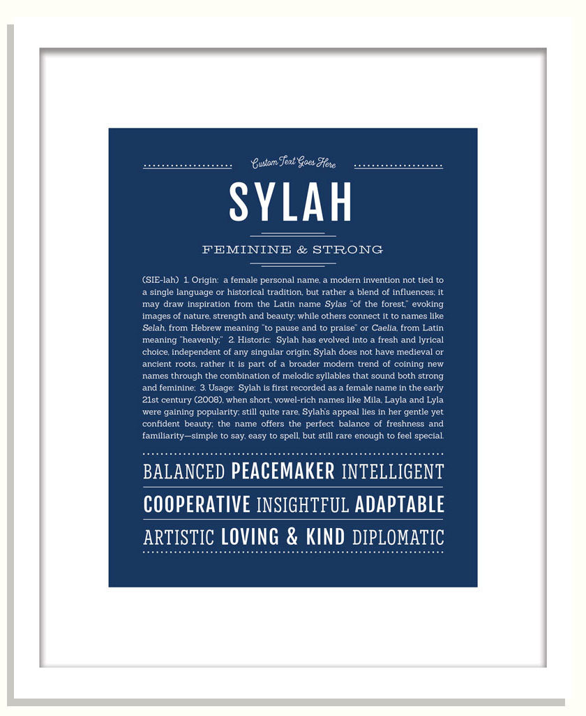Sylah | Name Art Print