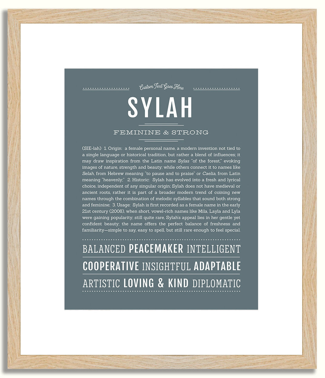 Sylah | Name Art Print