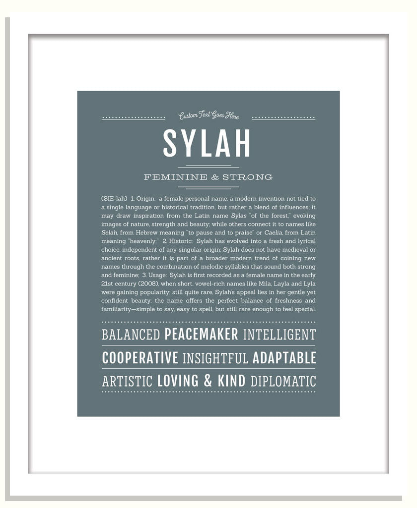 Sylah | Name Art Print
