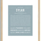 Sylah | Name Art Print