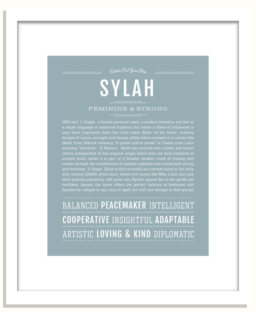 Sylah | Name Art Print