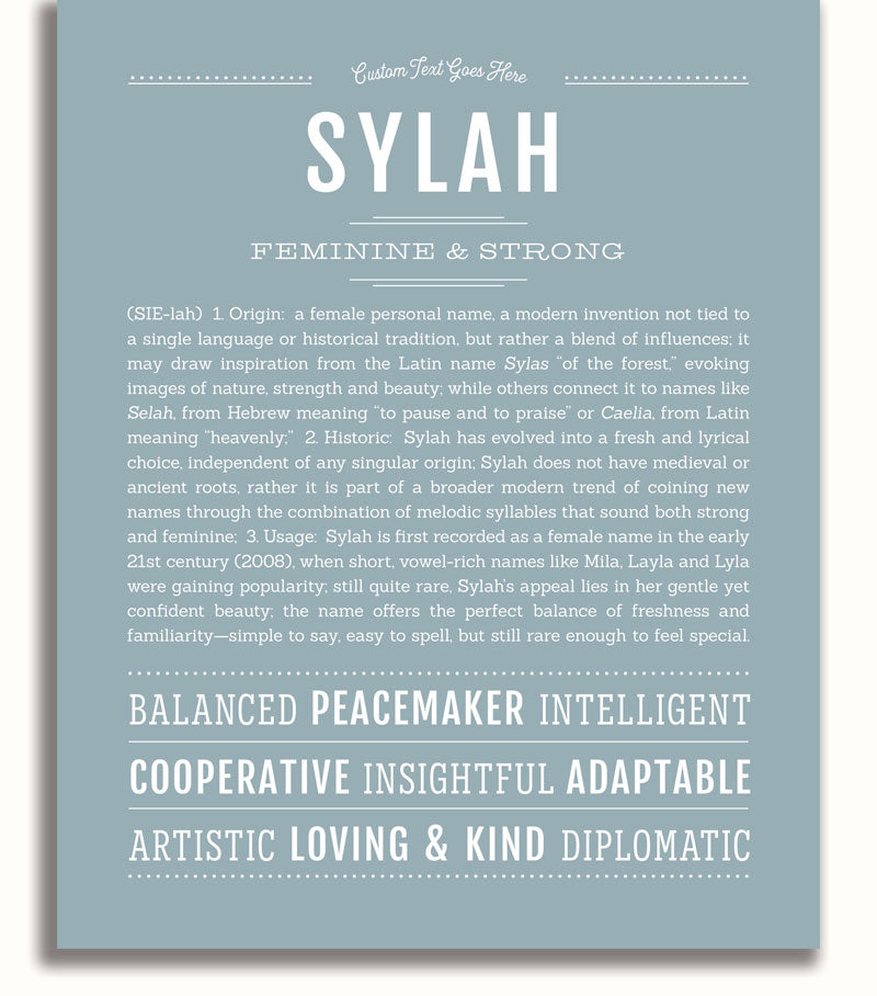 Frame Options | Powder Blue | White Frame, Matted