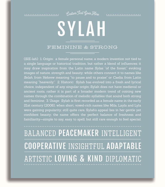 Frame Options | Powder Blue | White Frame, Matted