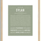 Sylah | Name Art Print