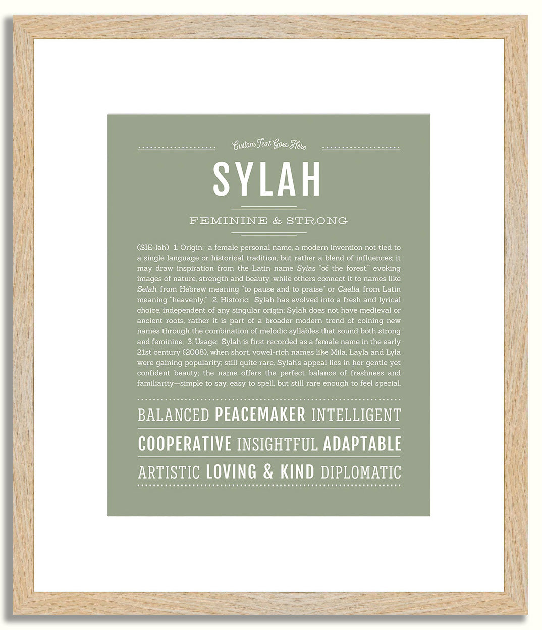 Sylah | Name Art Print
