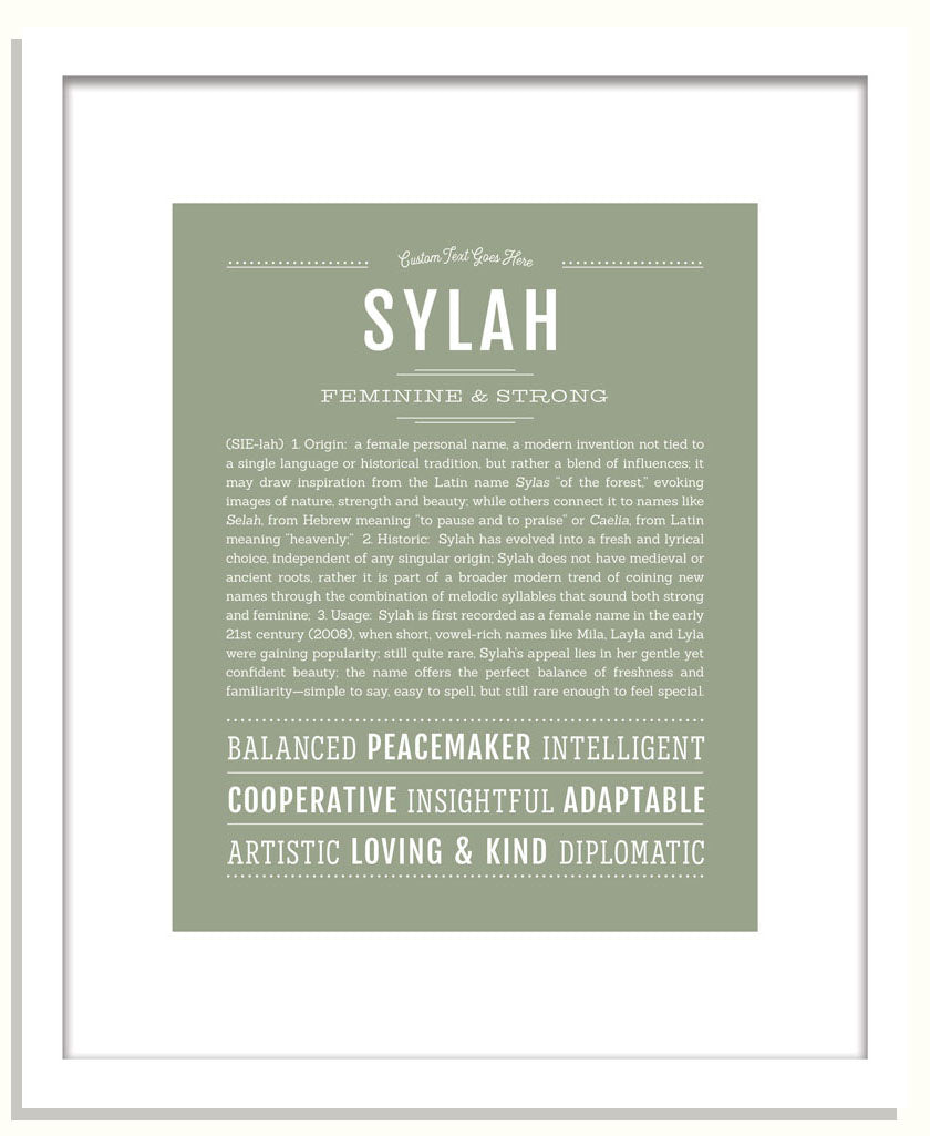 Sylah | Name Art Print