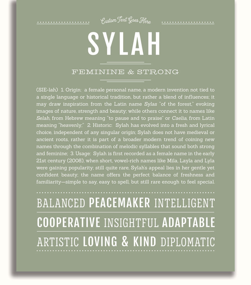 Frame Options | Sage | White Frame, Matted
