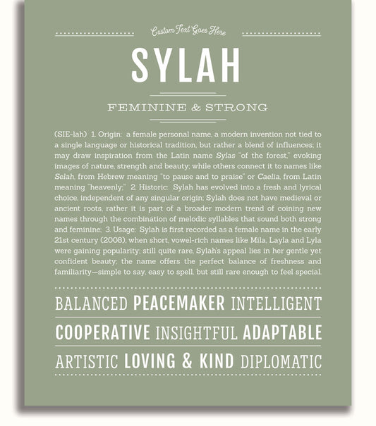 Frame Options | Sage | White Frame, Matted