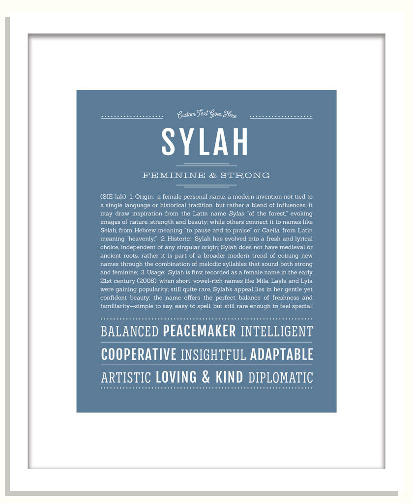 Sylah | Name Art Print