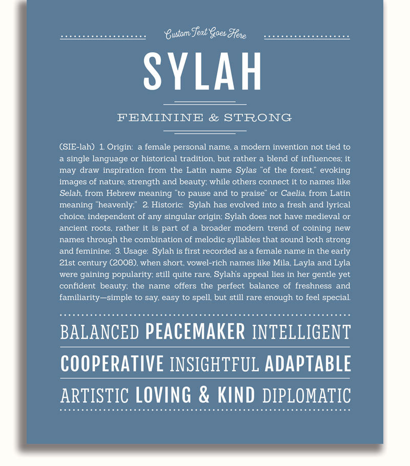 Frame Options | Steele Blue | White Frame, Matted