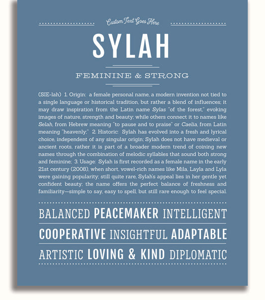 Frame Options | Steele Blue | White Frame, Matted