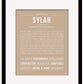 Sylah | Name Art Print