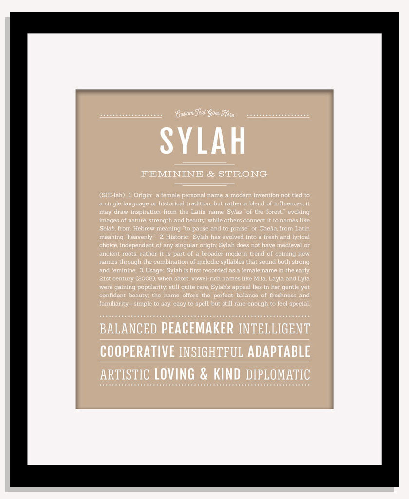 Sylah | Name Art Print