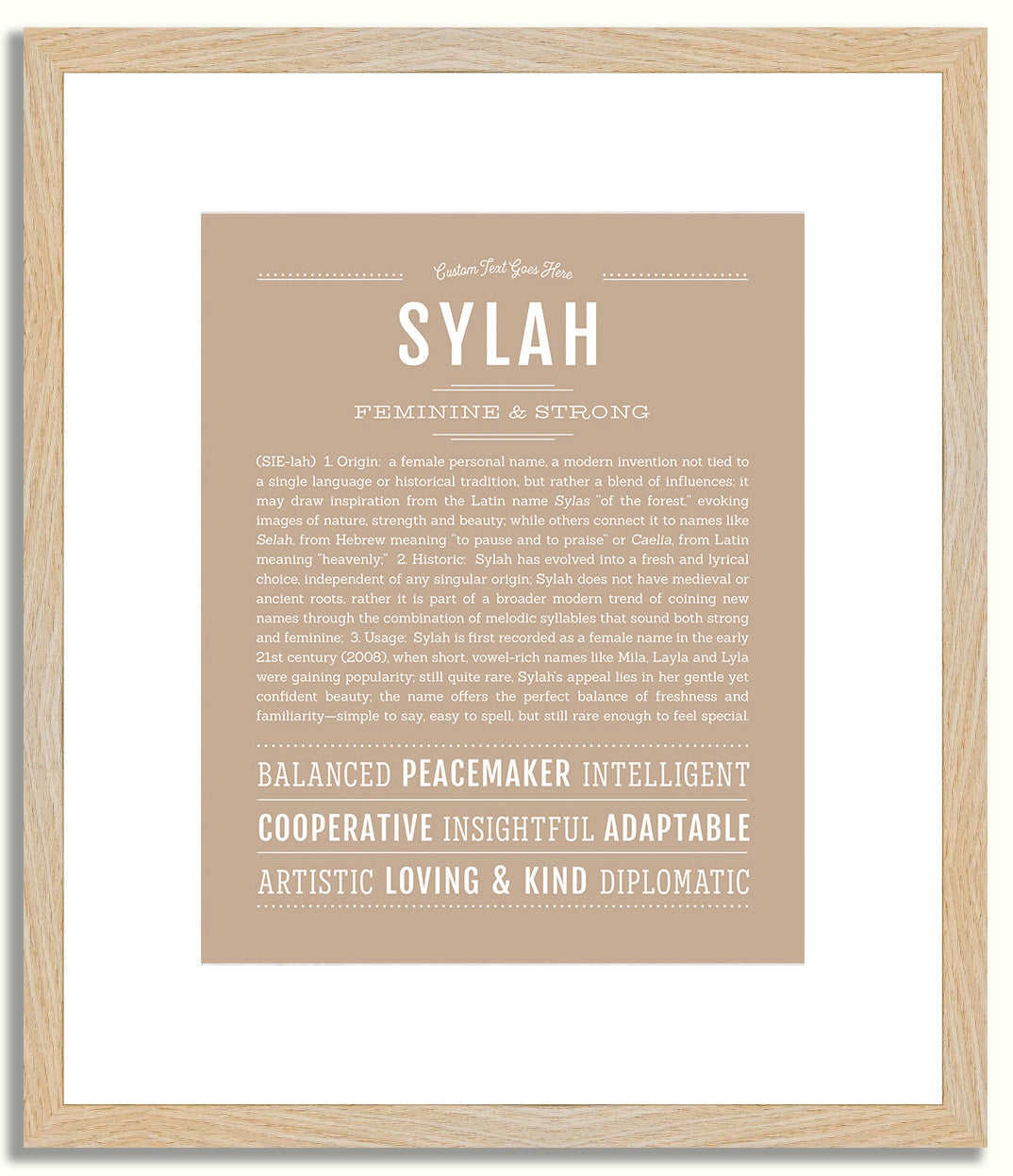 Sylah | Name Art Print