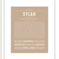 Sylah | Name Art Print