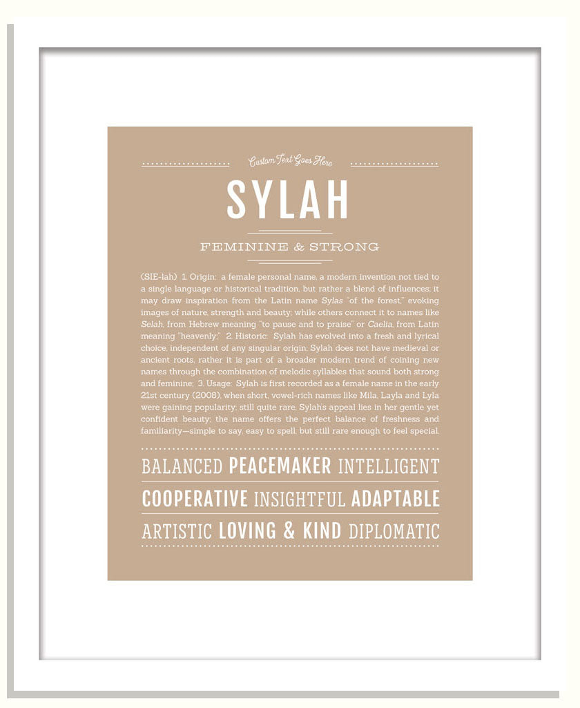 Sylah | Name Art Print