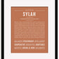 Sylah | Name Art Print