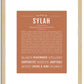 Sylah | Name Art Print