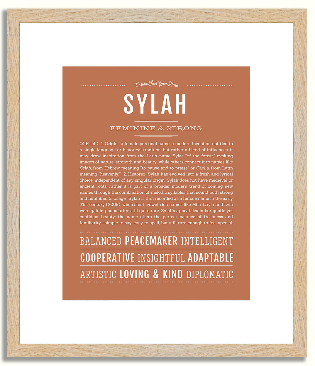 Sylah | Name Art Print