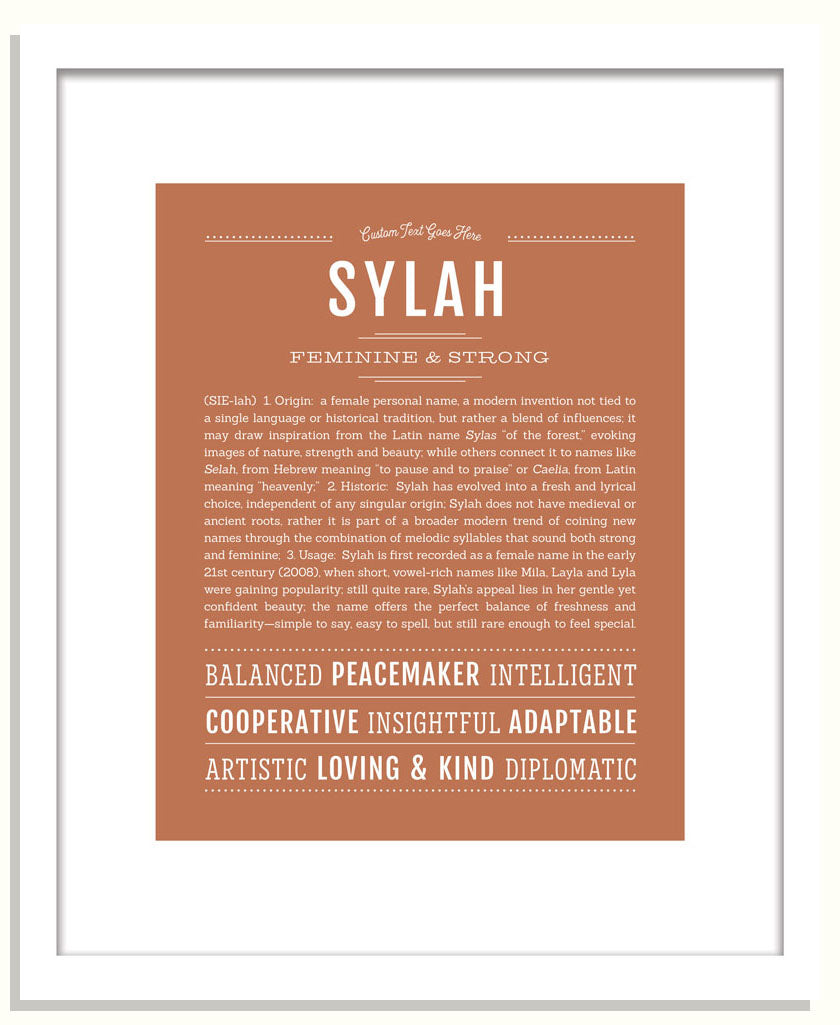Sylah | Name Art Print