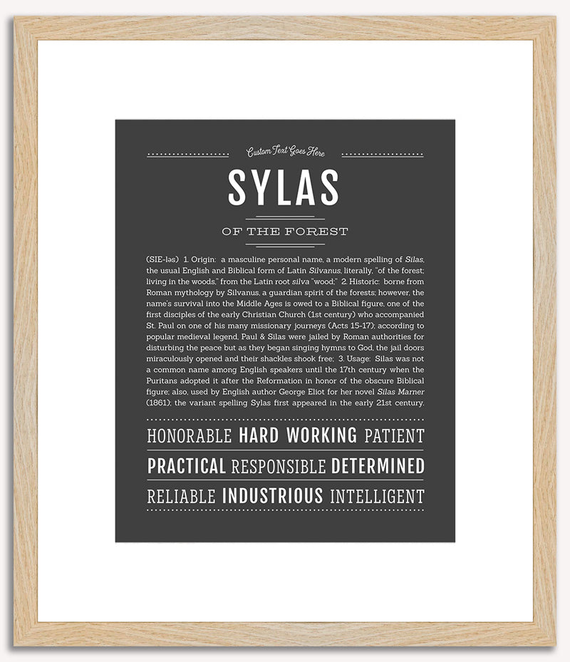 Sylas | Name Art Print