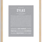 Sylas | Name Art Print