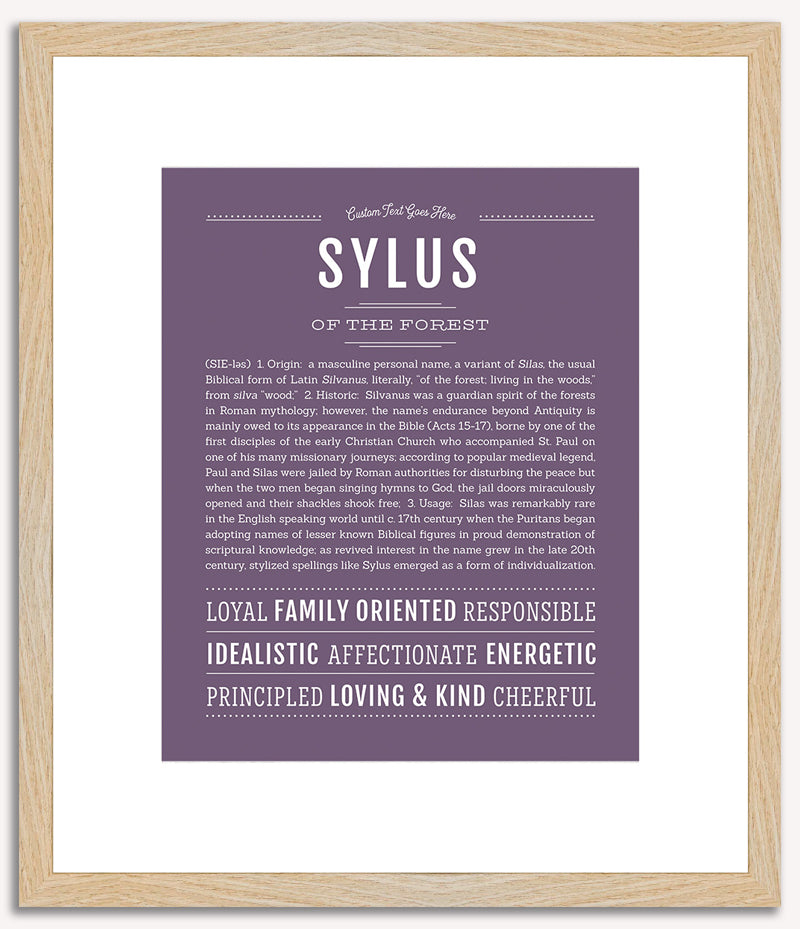 Sylus | Name Art Print