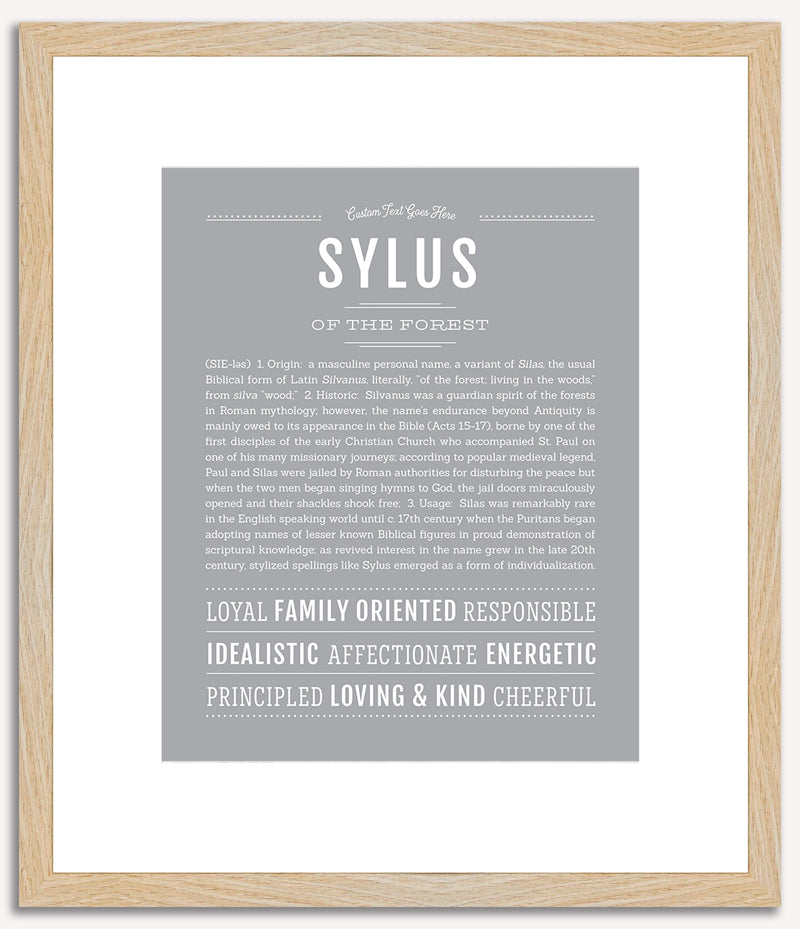 Sylus | Name Art Print