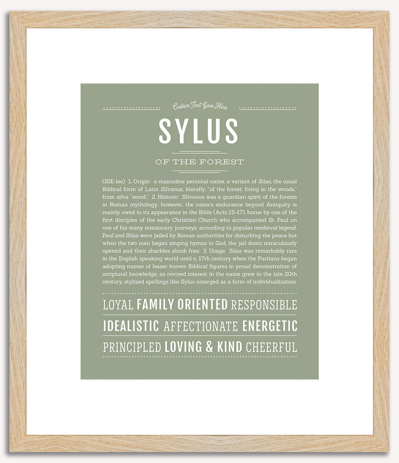 Sylus | Name Art Print