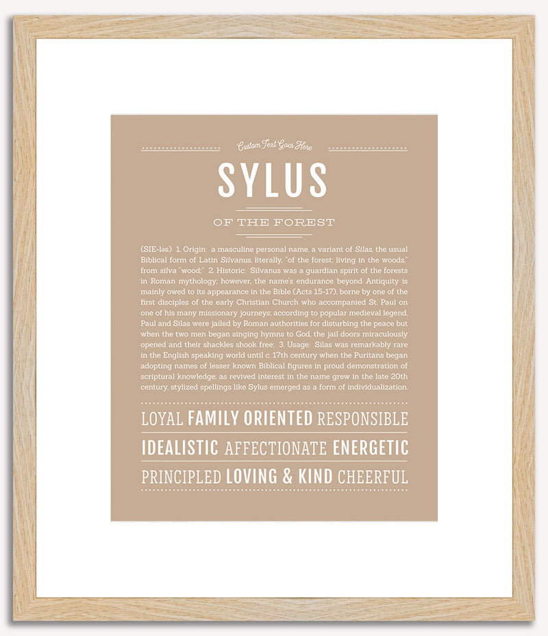 Sylus | Name Art Print