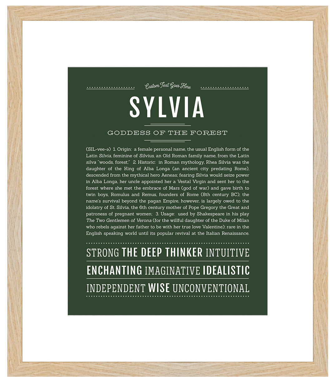 Sylvia | Name Art Print