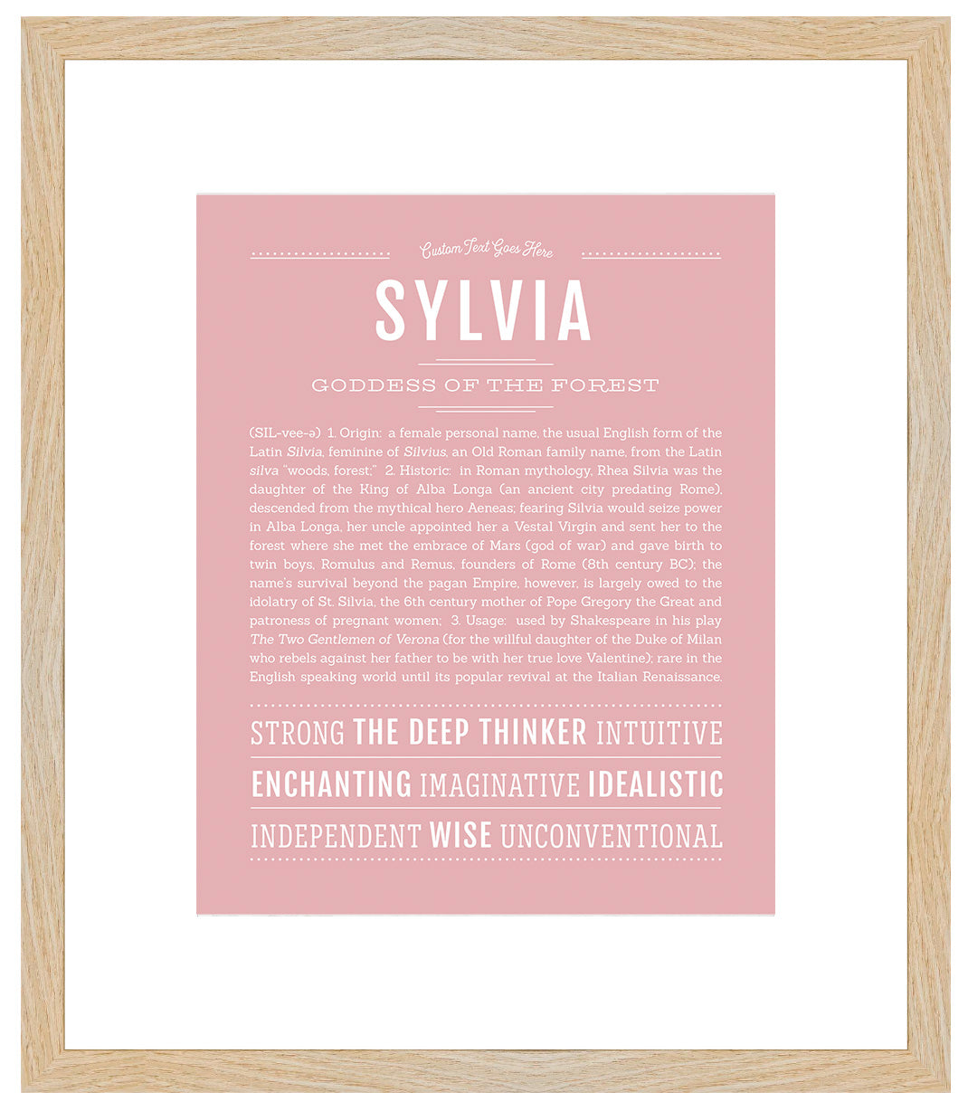 Sylvia | Name Art Print