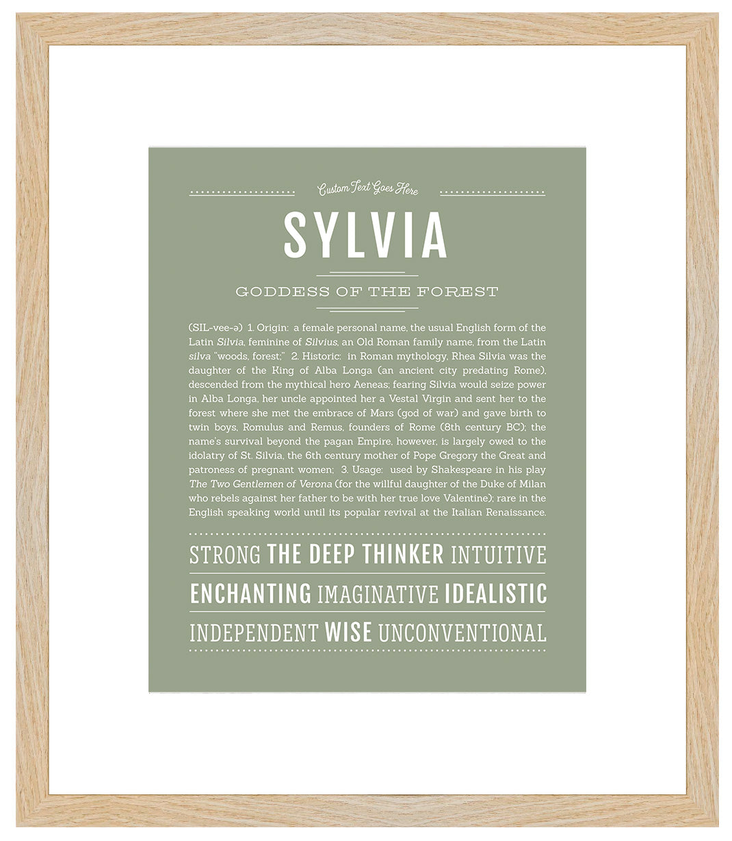 Sylvia | Name Art Print